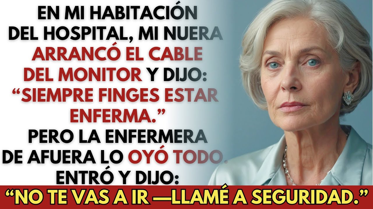 Mi nuera arrancó el cable del monitor y dijo: “Siempre finges.” Pero alguien la oyó…