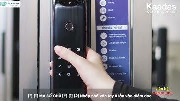 Hướng dẫn cài đặt  khóa điện tử KAADAS K20 F