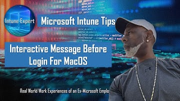 Interactive Message Before Login for MacOS, Macbook Pro