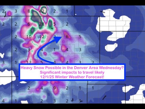 First significant snow coming to the Denver Metro Area! Colorado Winter ...
