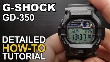 Gshock GD 350 - Detailed how to tutorial