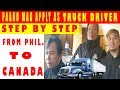 Pag Apply ng Truck Driver Papuntang Canada, STEP BY STEP Processing from Phil. to Canada