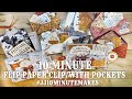 10 MInute Doublesided Paper Clip with pockets and hidden Flip #jj10minutemakes #artjournal
