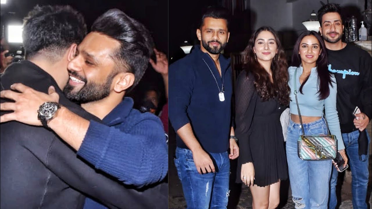 Besties Reunion RAHUL VAIDYA, DISHA PARMAR, JASMIN BHASIN & ALY GONI  for Dinner