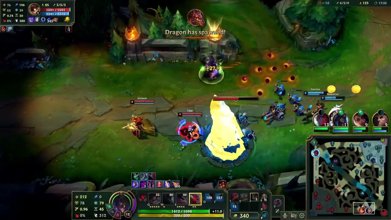 Highlight - League of Legends - Zed - 13/8/5 - 5v5 Ranked Solo - Lose - 12:46am