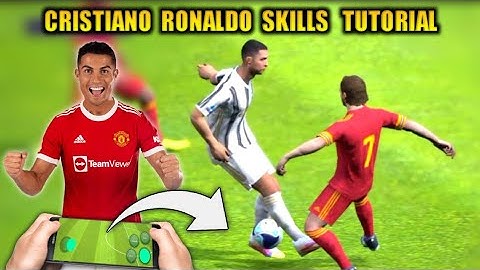 CRISTIANO RONALDO Dribbling Skills Tutorial In Pes 2021 Mobile