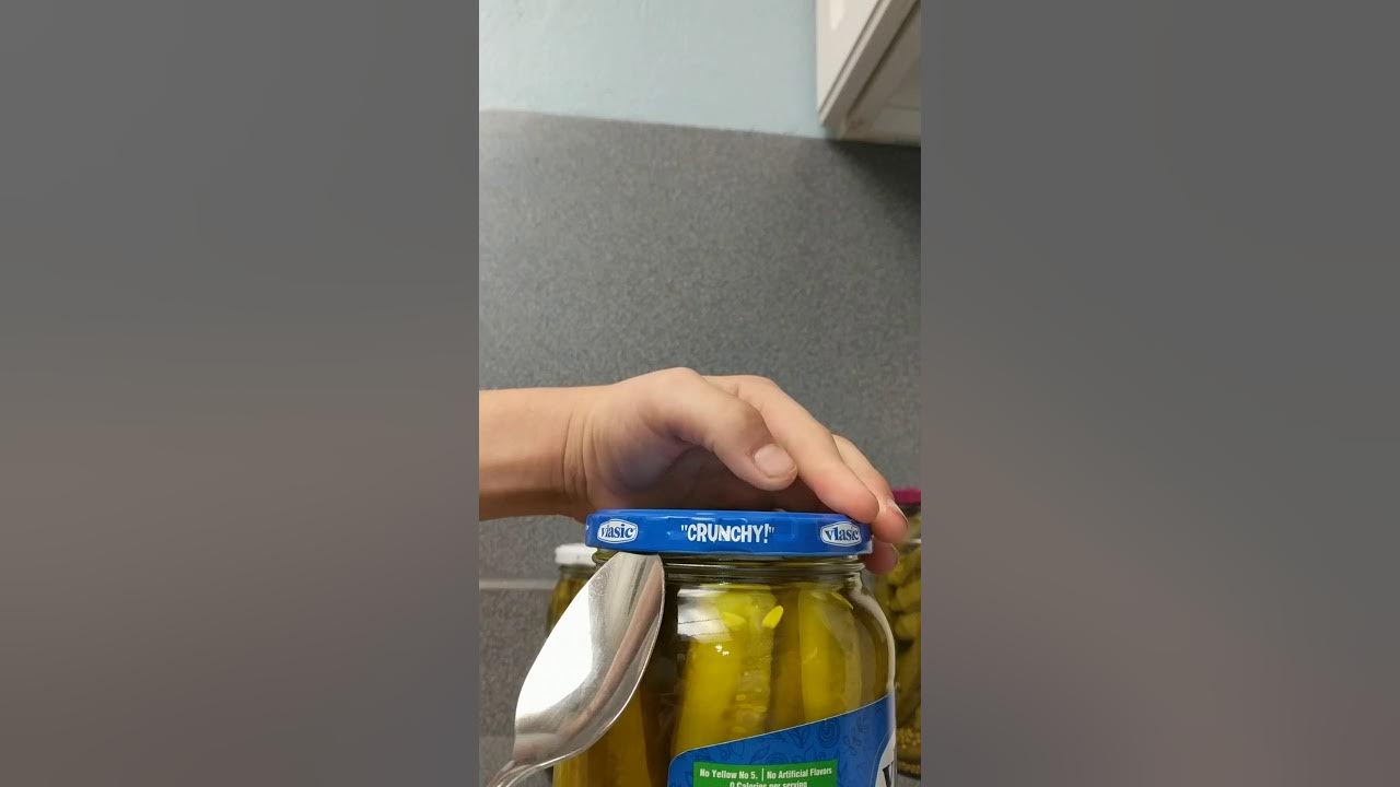 How To Open A Pickle Jar With A Knife how to open a pickle jar - YouTube