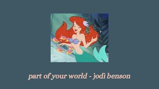 part of your world - jodi benson lyrics (