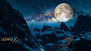 Night Flight To The Moon - Mystical Journey - Best Ambient & Instrumental Music 💙Beautiful Relaxing