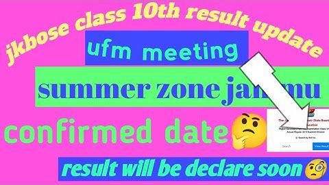 jkbose class 10th result big update today summer zone jammu// result declared or not