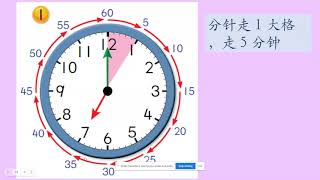 二年级数学第五单元 时间与时刻 的 钟面