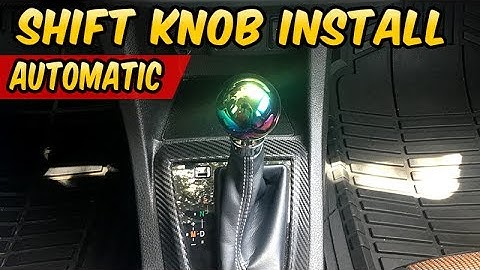 Custom Shift Knob NEO Chrome install - Toyota Corolla Automatic
