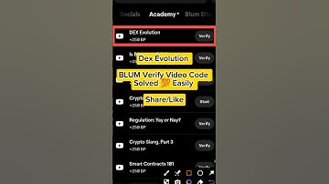 Dex Evolution Blum Verify Video Code Solved 💯 Easily | Today Blum Code Solved | Blum | #Goblin #blum