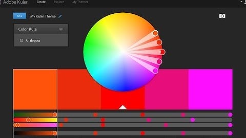 Adobe Kuler : Color wheel & Color Scheme