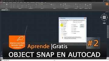 AutoCAD 2015 Tutorial Starter Basico 02 - Osnaps Object Snap en HD