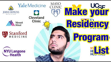 How to Prepare your ERAS Residency Program List! (My Method and Top Tips)