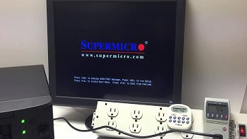 Supermicro SuperServer 5028D-TN4T booting VMware ESXi 6.0, showing watts used