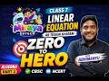 LINEAR EQUATION || CLASS 7 || ALGEBRA PART 3    #Class7Maths #LinearEquations #AlgebraPart3 #CBSE