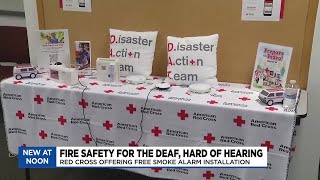 American Red Cross installing free fire alarms for deaf community