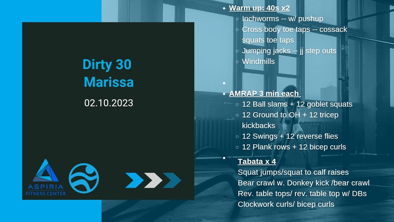 Dirty 30 w/ Marissa (02.10.2023)