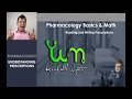 Pharmacology: How to Write and Understand Prescriptions