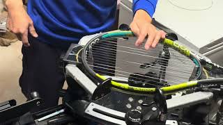 Slowest racquet stringer on YouTube 