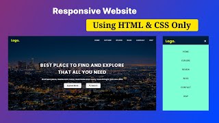 How To Create A Website Using HTML And CSS | Responsive Website in HTML CSS
