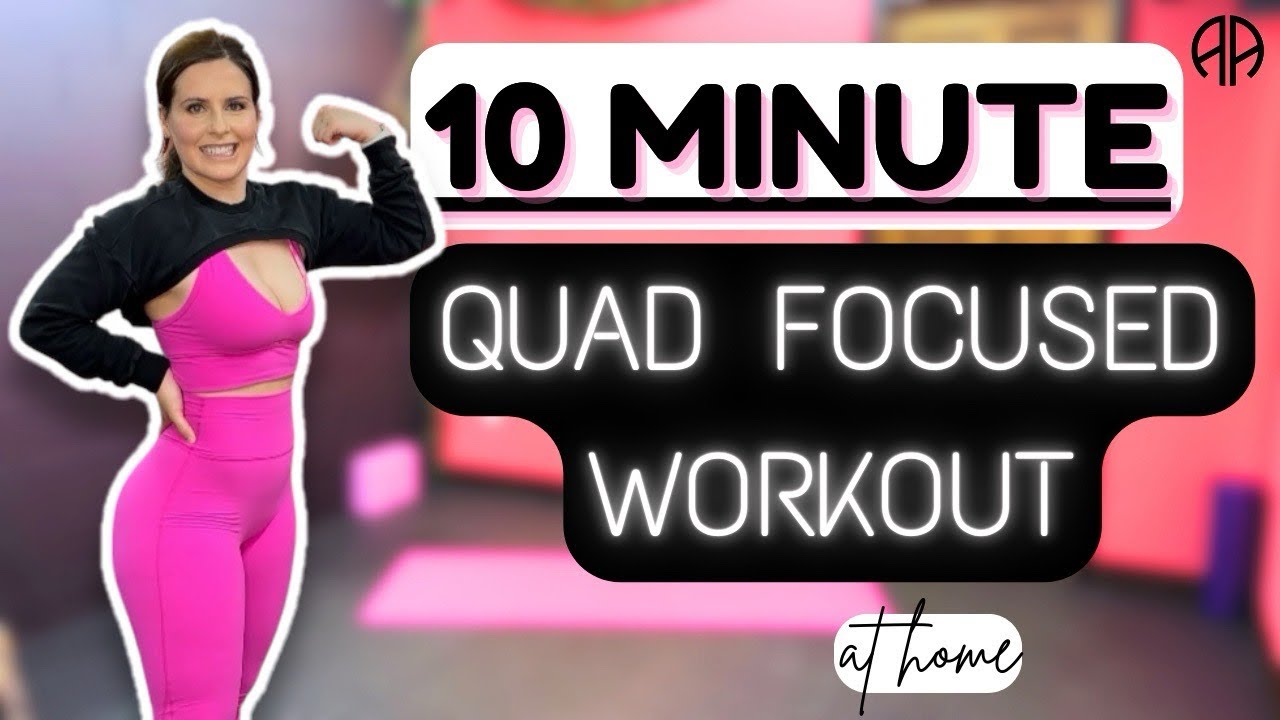 10 Min NO REPEAT - QUAD FOCUSED LEG DAY at Home | with DUMBBELLS - YouTube