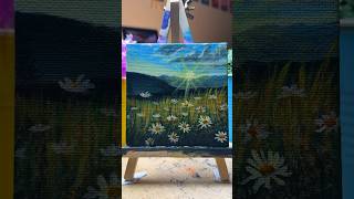 Easy acrylic painting for beginners/How to paint beautiful landscape/Painting tutorial ##shorts #art