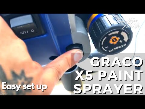 First Time Using Graco Airless Paint Sprayer Detailed Set Up For Beginners quick start