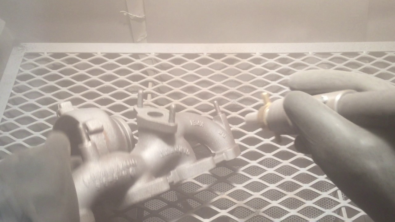 Shot blasting car components with Aluminium Oxide YouTube