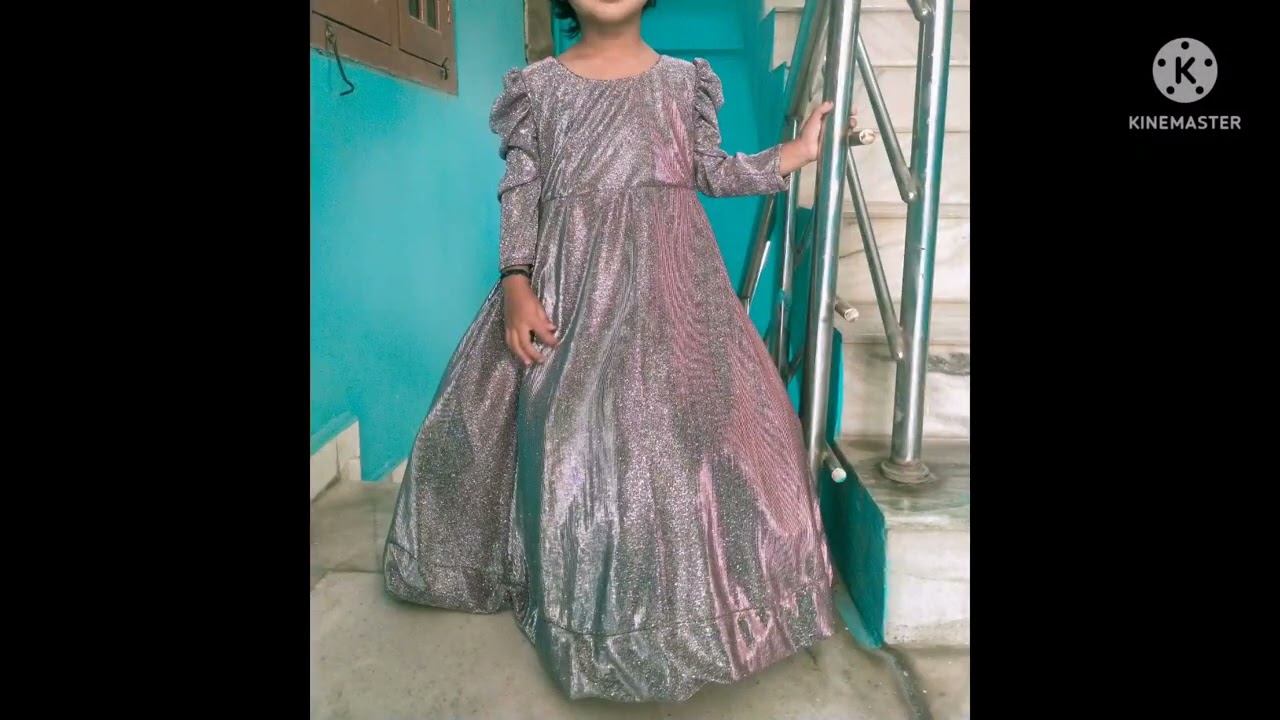 kids designer frock# moonlight fabric# Diya fashions#