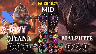 DRX Chovy Qiyana vs Malphite Mid - KR Patch 10.24