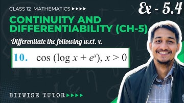 Differentiate cos( log x + e^x ) | Differentiate cos log x + e power x