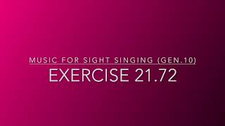 Exercise 21.72 - Music for Sight Singing