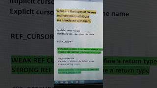 SQL cursor interview questions with answers #SQL hack to Crack interview #SQL PLSQL interview hack