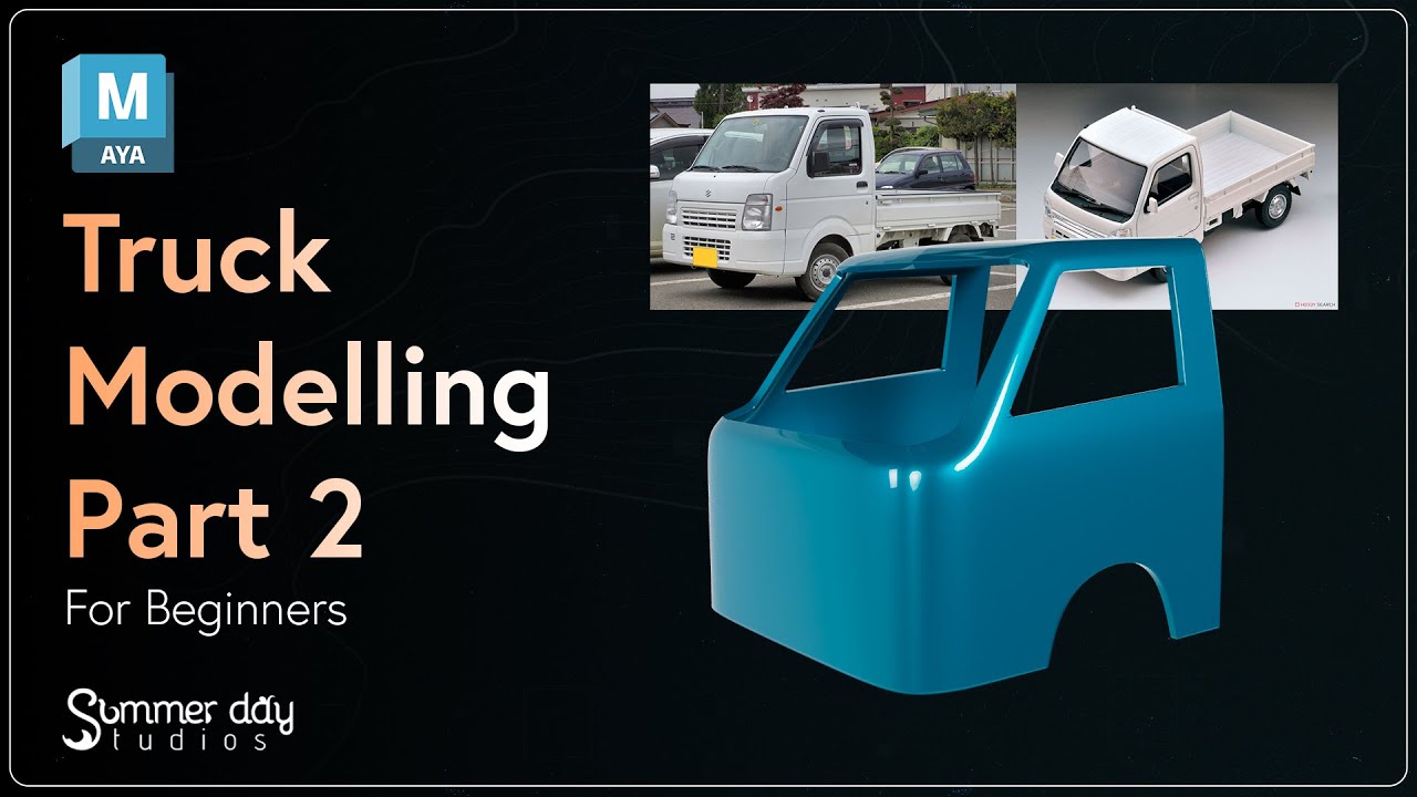 Part 2 Model Blocking Maya Truck Modelling Tutorial For Beginners - YouTube