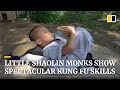 ‘I want to protect my family, so here I am’, says 9-year-old Shaolin monk