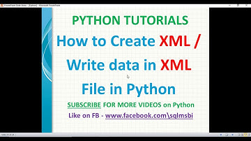 Python Tutorial | Create XML file using python | python xml examples