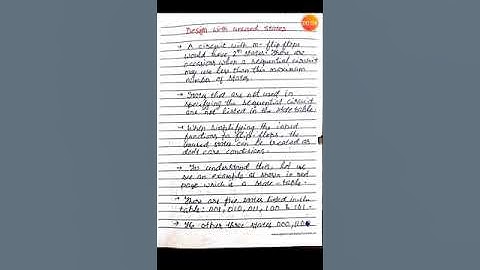 Design with unused states using S-R FLIP FLOP