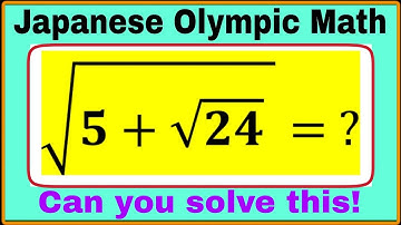Japanese| A Super Interesting Algebra Olympic Math Problem| Can you solve this? 
