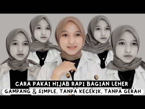 CARA MEMAKAI HIJAB SEGIEMPAT YANG RAPI DIBAGIAN LEHER | Nyaman & Tanpa Kecekik |Tutut Arinda H