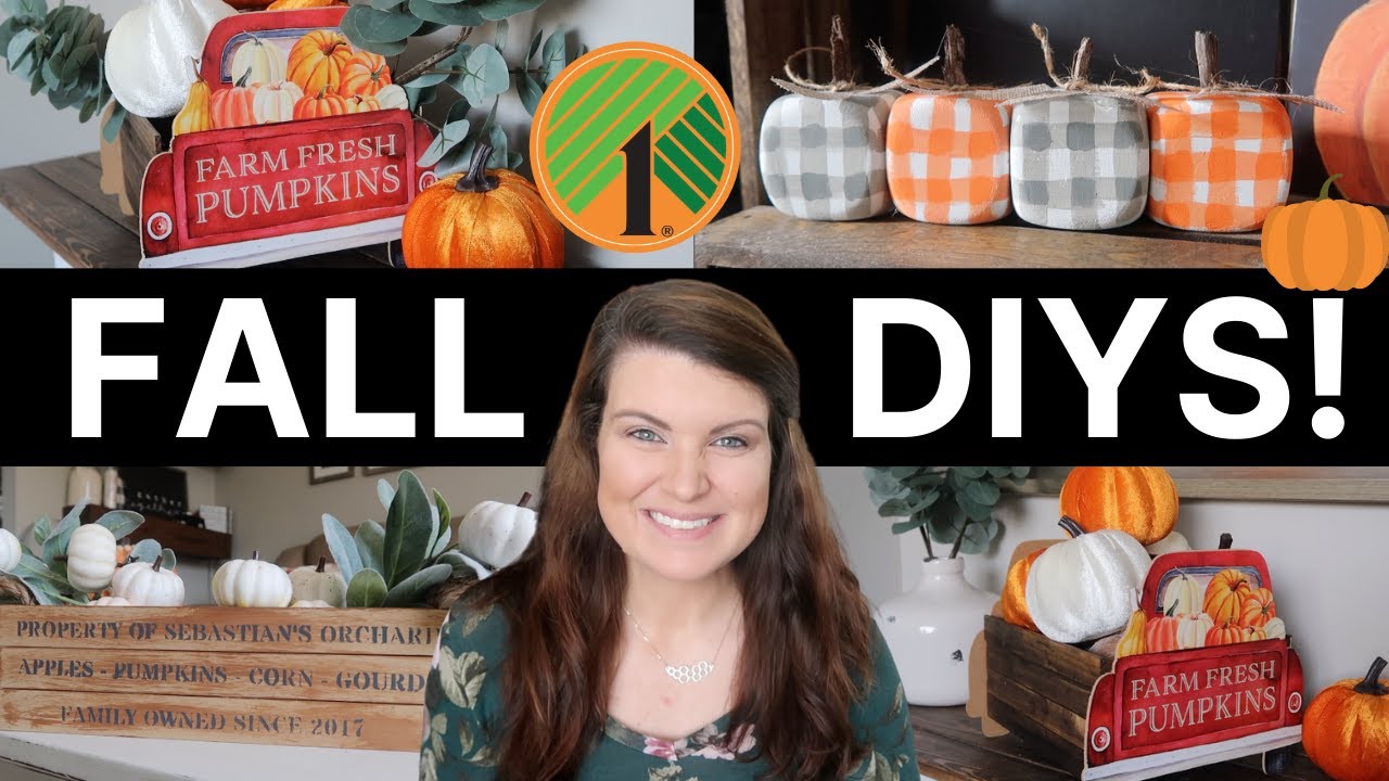 Fall Decor DIYs 🍁 Dollar Tree DIYs - YouTube