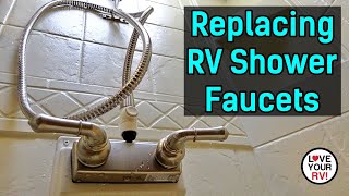 Replacing Squeaky RV Shower Faucets in Our Keystone Cougar Trailer  Dura Faucet DFSA100