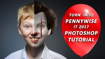 Turn yourself into Pennywise Photoshop Tutorial