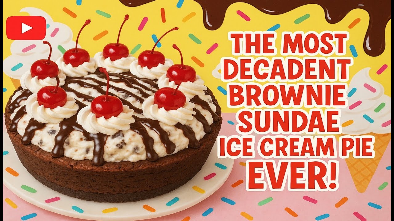 We Created the Most Decadent Brownie Sundae Ice Cream Pie Ever!