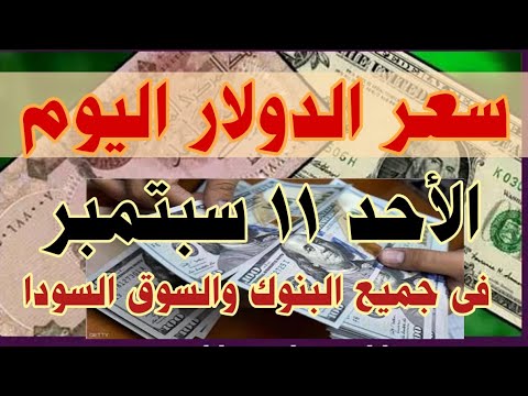 سعر الدولار اليوم فى جميع البنوك والسوق السودا الأحد 11 سبتمبر سعر الدولار اليوم في مصر