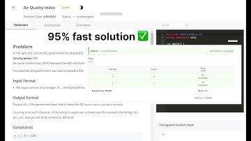 CodeChef Starters 100 | Air Quality Index || Solution✅ #codechef #codechefsolution