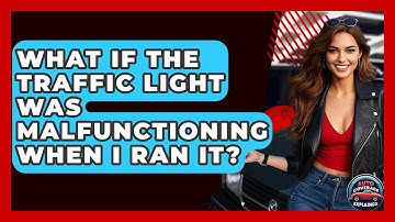 What If The Traffic Light Was Malfunctioning When I Ran It? - Auto Coverage Explained