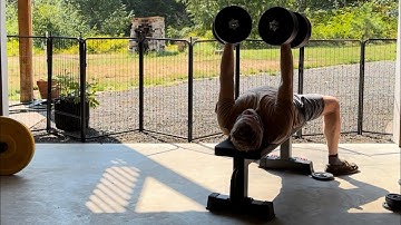 Day 104: Can a lazy 48 year old get back in shape? #benchpress